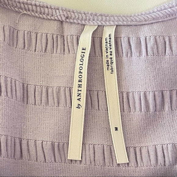 NWT Anthropologie Josephine Lavender Flounced Open Back Mini Dress Medium - Picture 12 of 16